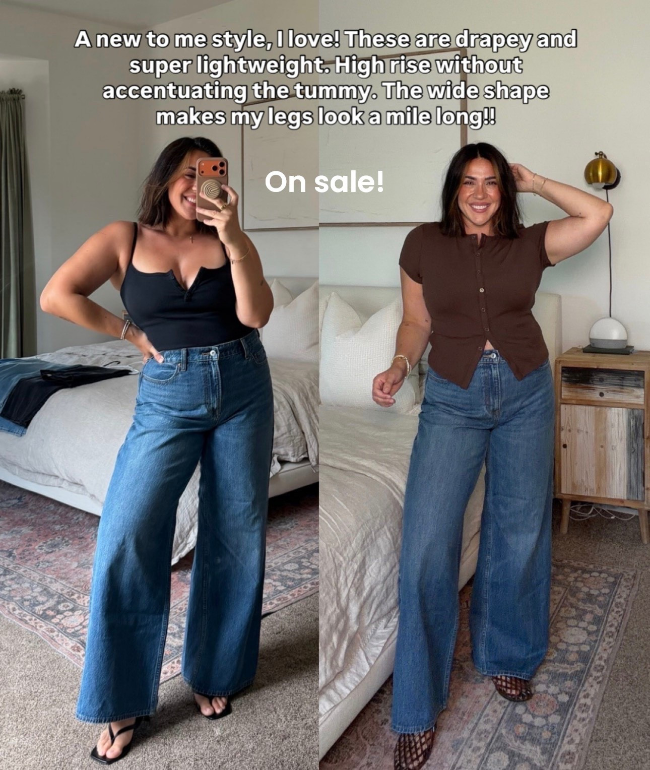 Abercrombie denim on sale, use stackable code LONGWEEKEND!  I’m a size 30R High rise wide leg makes your legs look a mile long.
Wash: dark

#LTKSaleAlert #LTKSeasonal #LTKMidsize