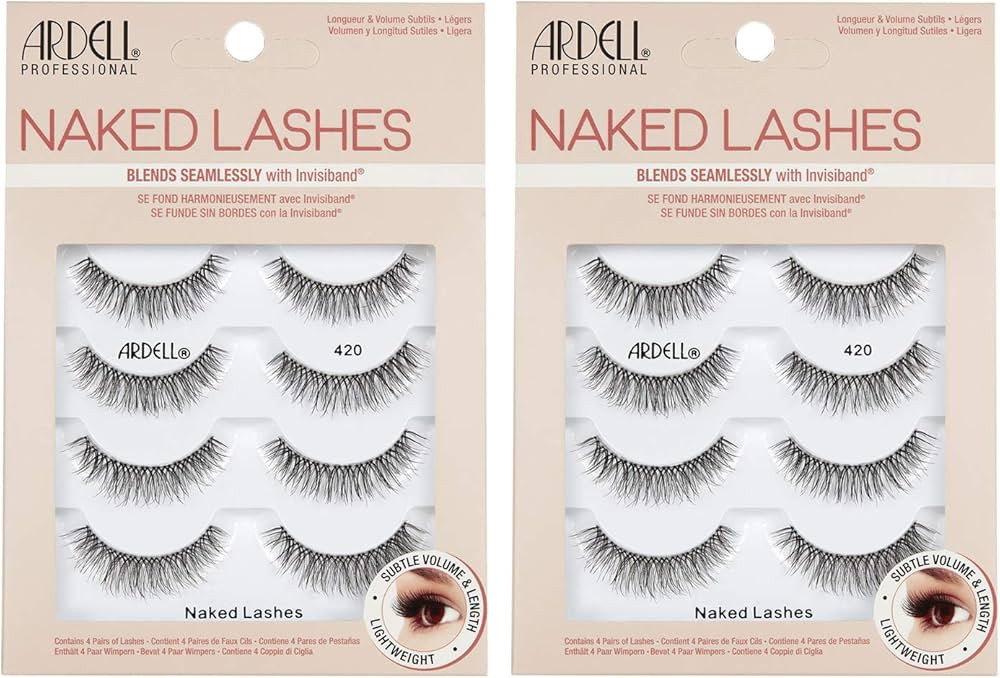 Ardell Strip Lashes Naked Lashes #420, 4 Pairs x 2-Pack | Amazon (US)