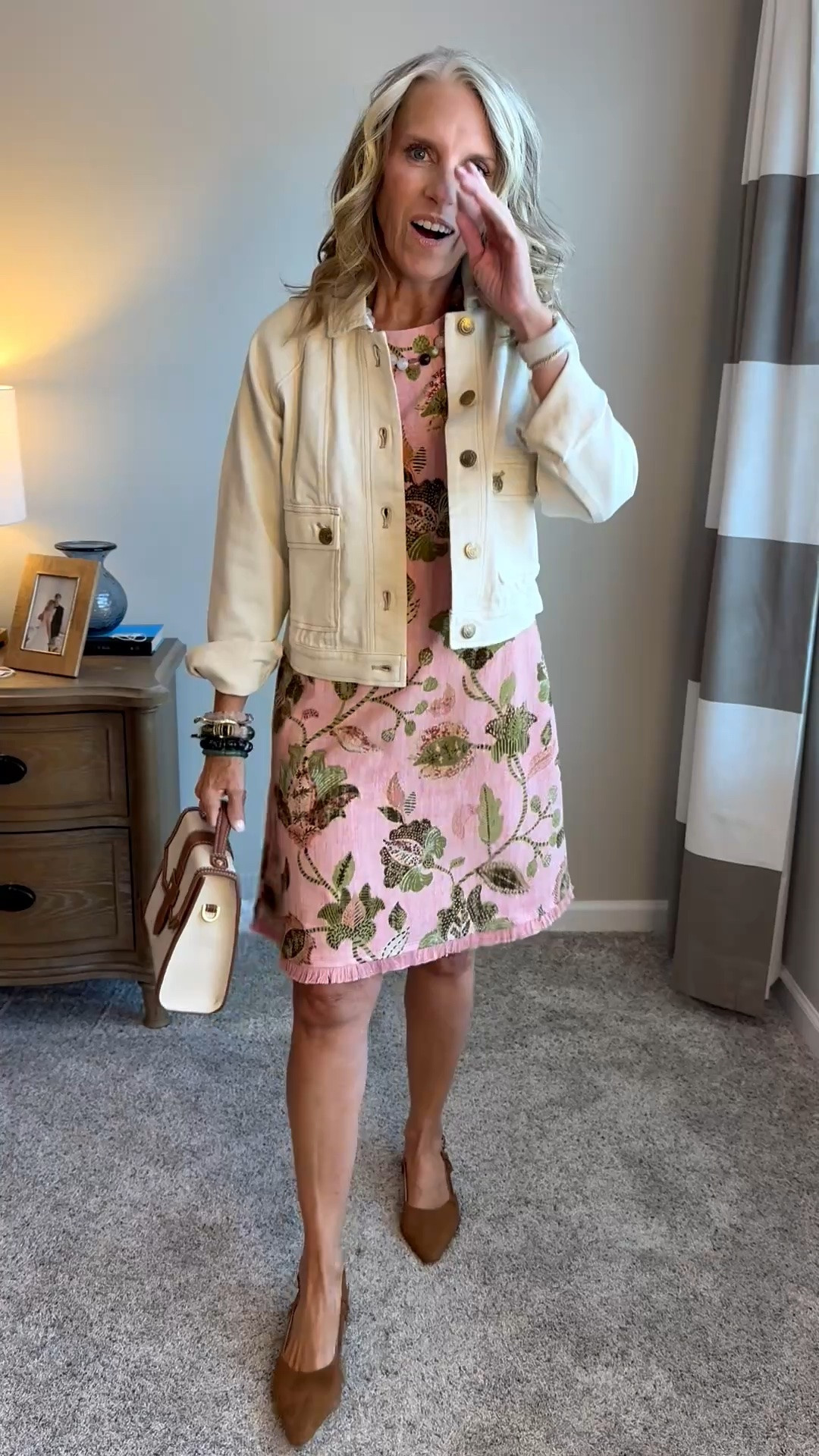 Such a cute casual workwear look, travel look weekend wear. I’m wearing a small dress and extra small jacket from @Spartina 449

#LTKgrwm #LTKootd #LTKOver40