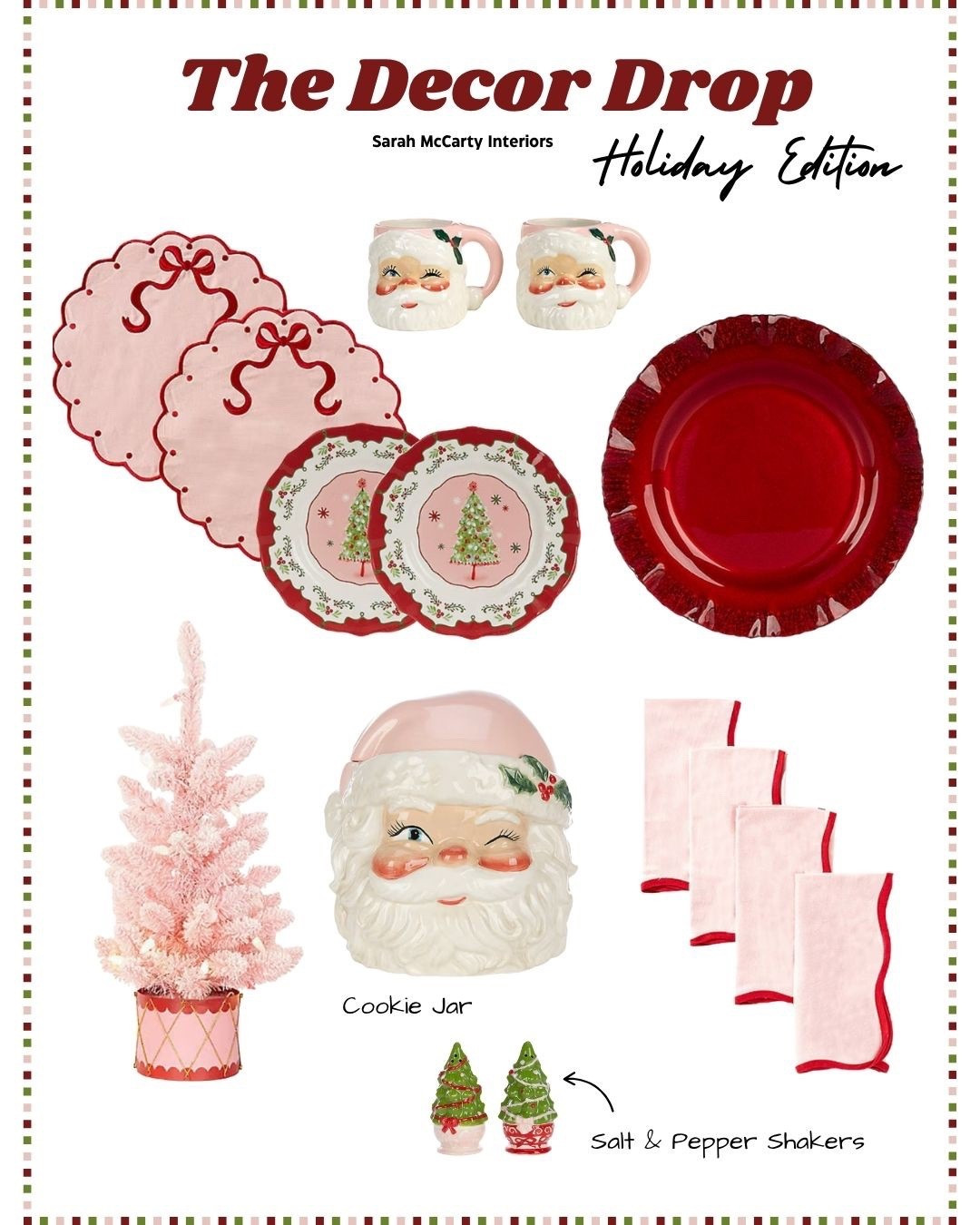 Southern Living’s retro Christmas collection 🩷❤️ Shop these sweet finds for a pink and red Christmas table complete with scalloped napkins! 😍 Holiday home decor, holiday table setting 

#LTKHome #LTKSeasonal #LTKStyleTip