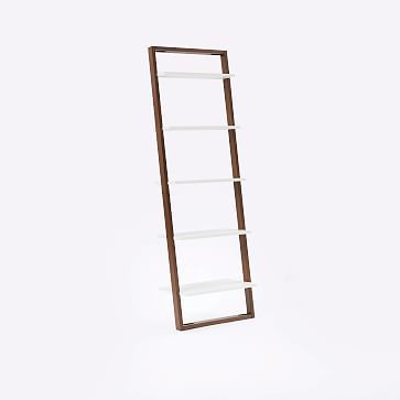 Ladder Bookshelf - Wide (White/Espresso) | West Elm (US)