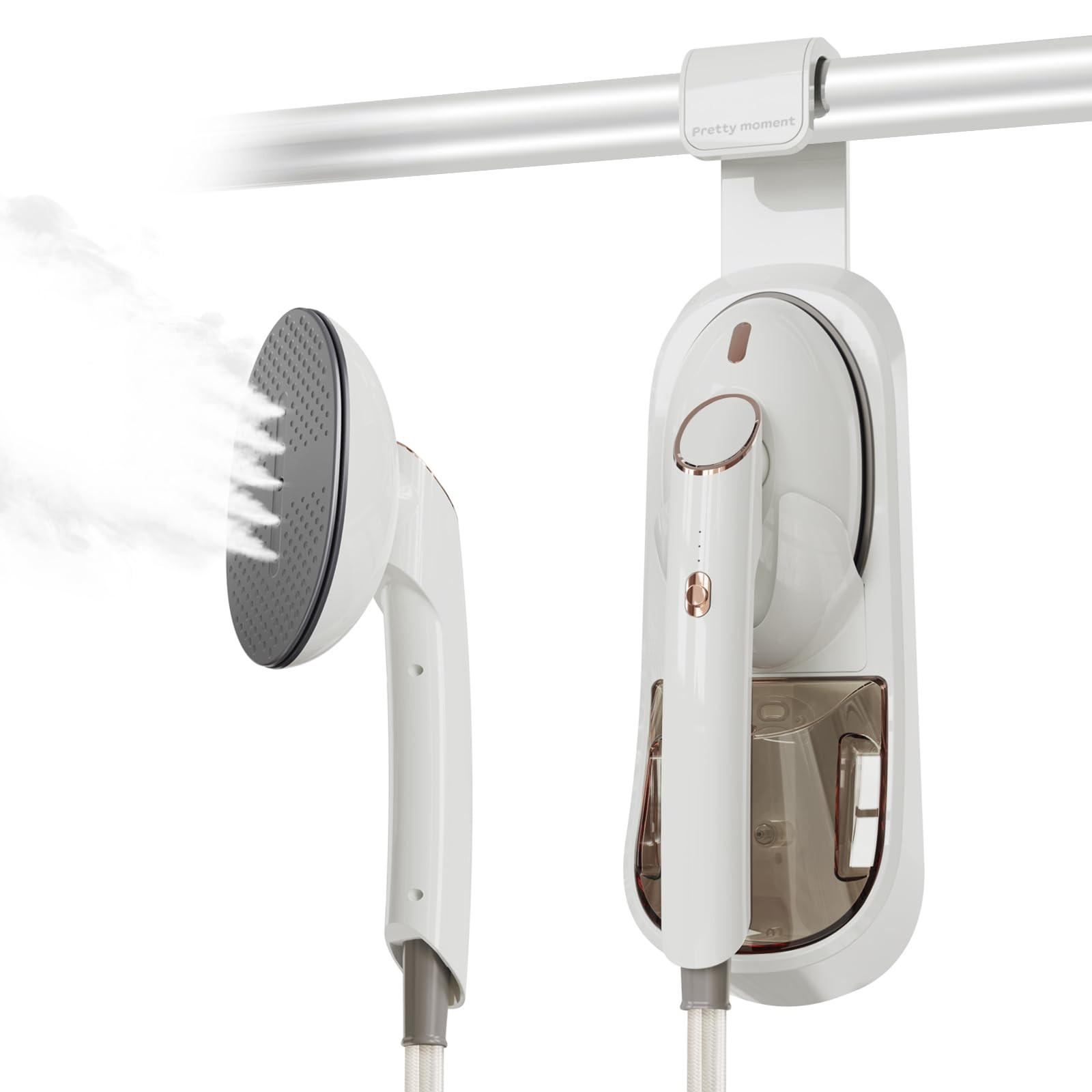 Steamer for Clothes, 1500W Large Soleplate Clothes Steamer Iron, Detachable 400ml Water Tank Garm... | Amazon (US)