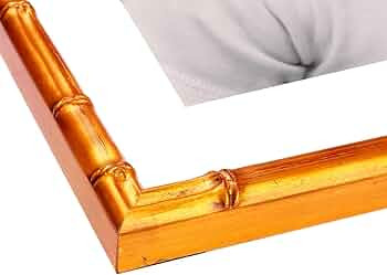 Perfect Cases and Frames Gold Picture Frame | 11x14Real Wood Frame | Gold Bamboo 3/4" | with Whit... | Amazon (US)