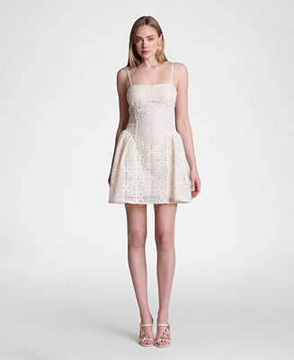 Avec Les Filles Women's Cotton Sweetheart Neck Mini Dress - Macy's | Macy's