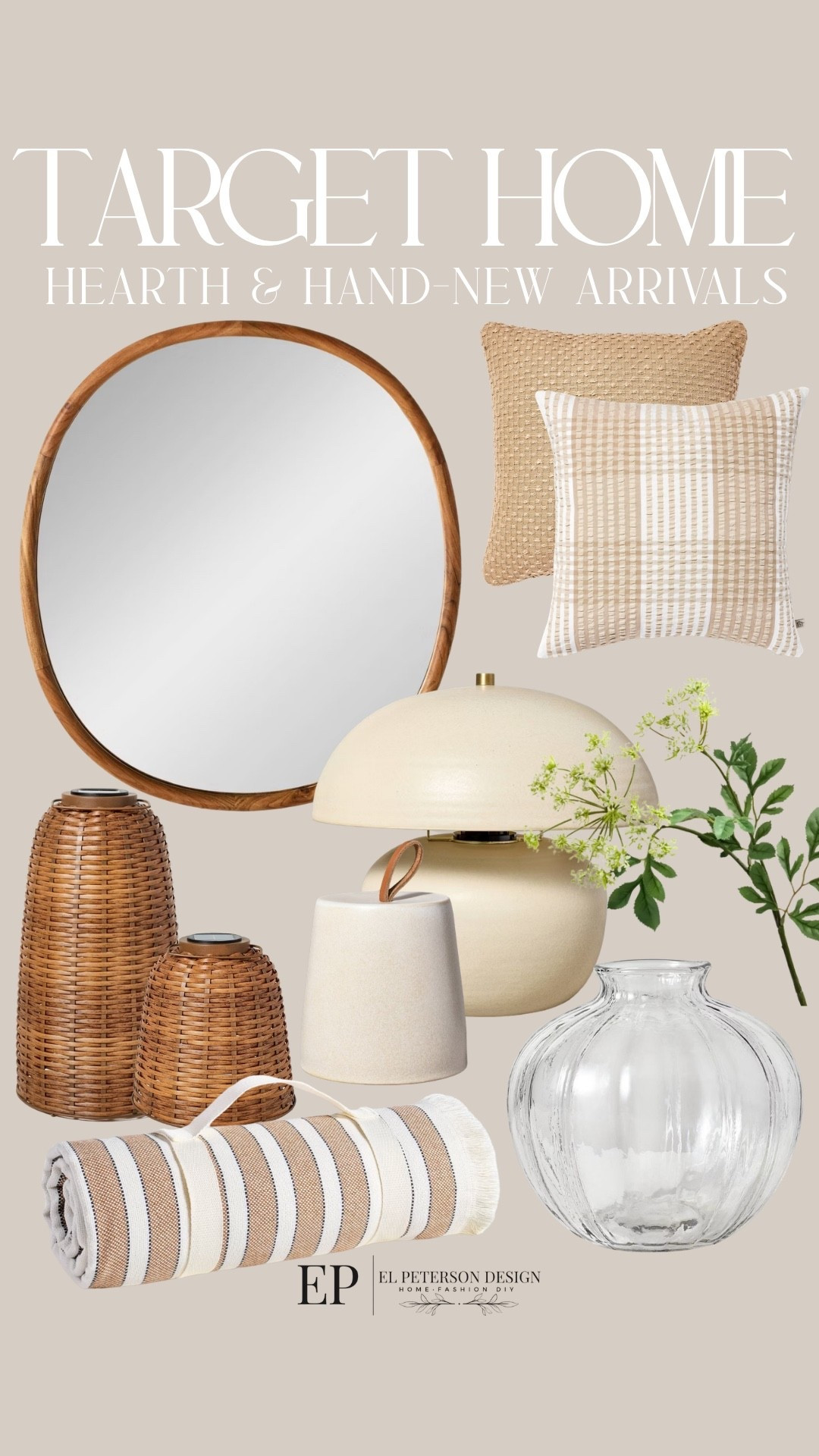 Target
Hearth and Hands new arrivals 
Mirror
Table lamp
Pillows
Vase
Stem
Lantern
Picnic blanket
Door stoppers 


#LTKHome