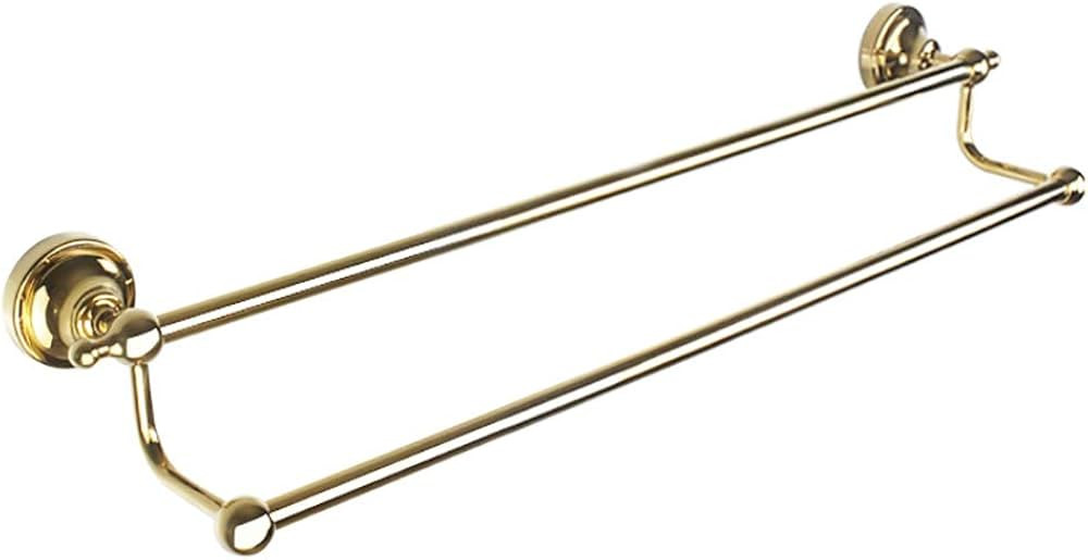 Traditional Towel Bar Double Towel Rail Bar for Bathroom Stainless Steel Towel Bar Wall Mount, Si... | Amazon (UK)