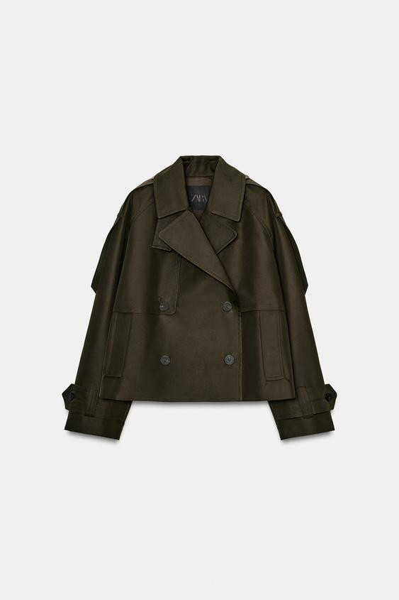 WATER REPELLENT SHORT TRENCH COAT ZW COLLECTION | Zara US