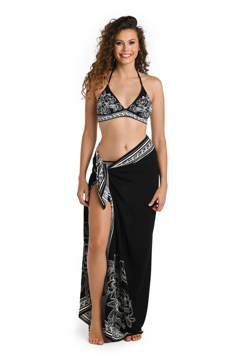 Shadow Floral Pareo Wrap Cover Up | La Blanca Swim