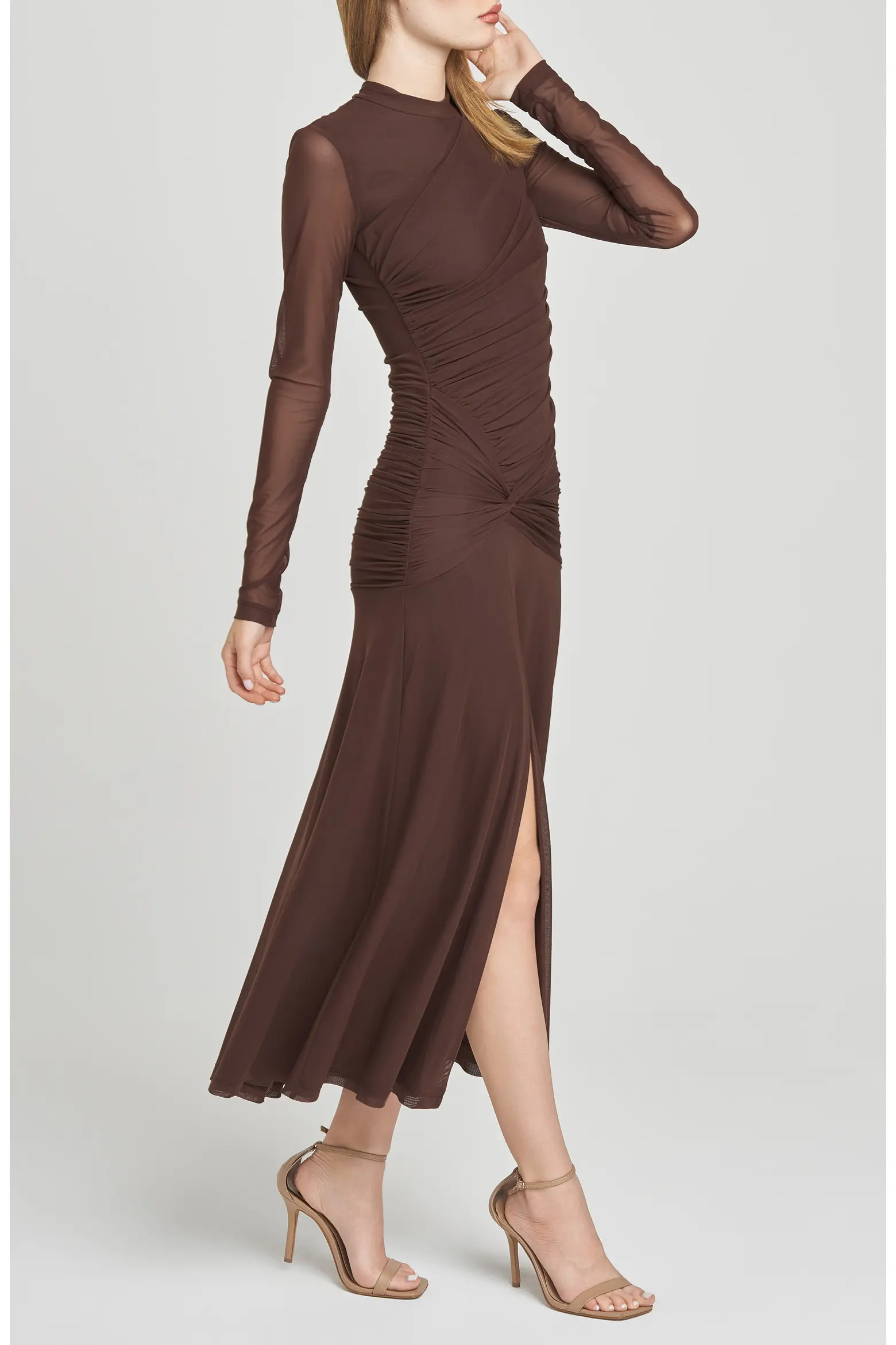 Selene Ruched Long Sleeve Dress (Women) | Nordstrom | Nordstrom