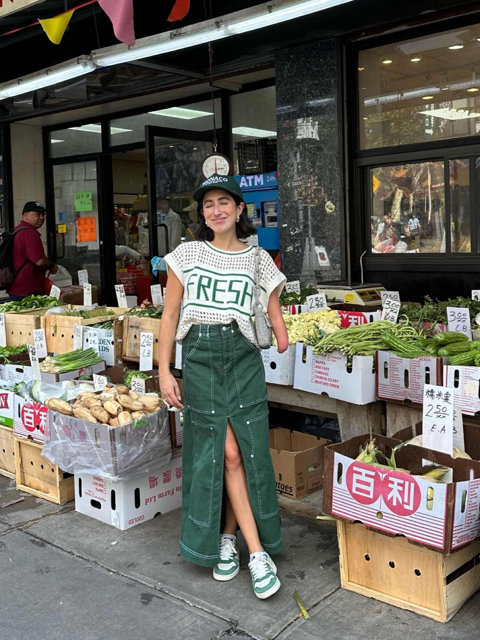 NYC OOTD - kelly green for every season!! 

Teacher outfit | work outfit | concert outfit | fall outfit | maxi skirt | 

#LTKFind #LTKSeasonal #LTKitbag