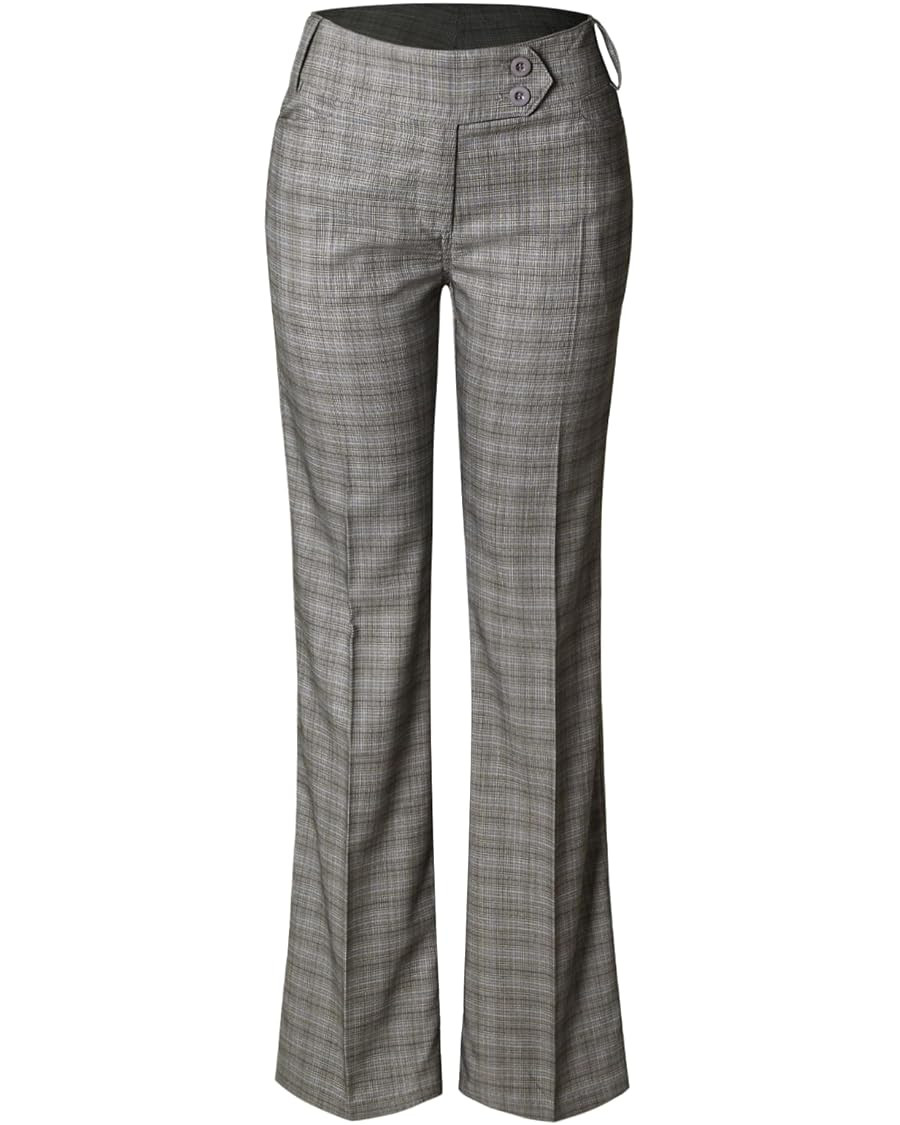 Design by Olivia Women's Relaxed Boot-Cut Office Pants Trousers Slacks | Amazon (US)
