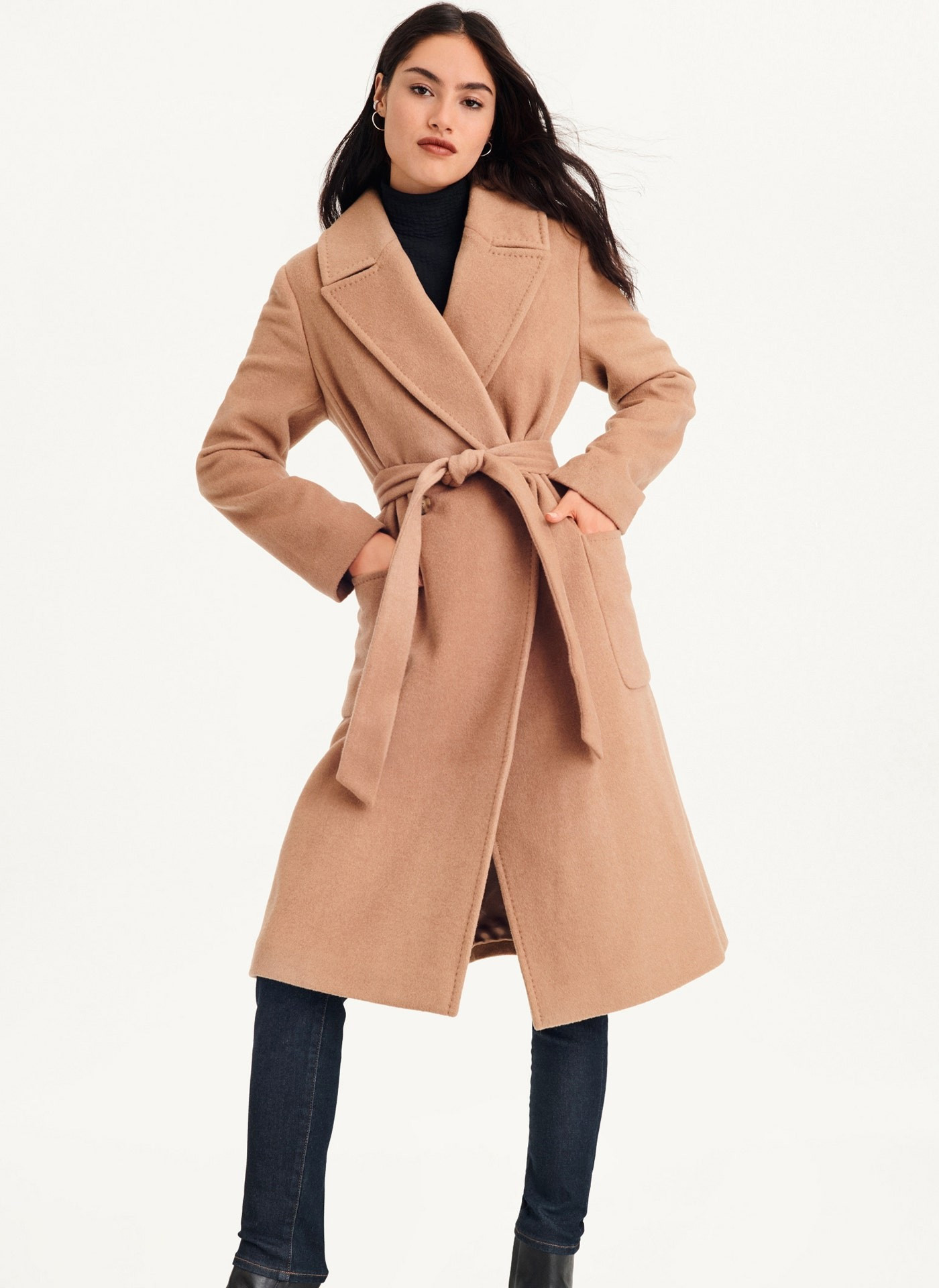 Buy Wool Wrap Coat Online - DKNY | DKNY