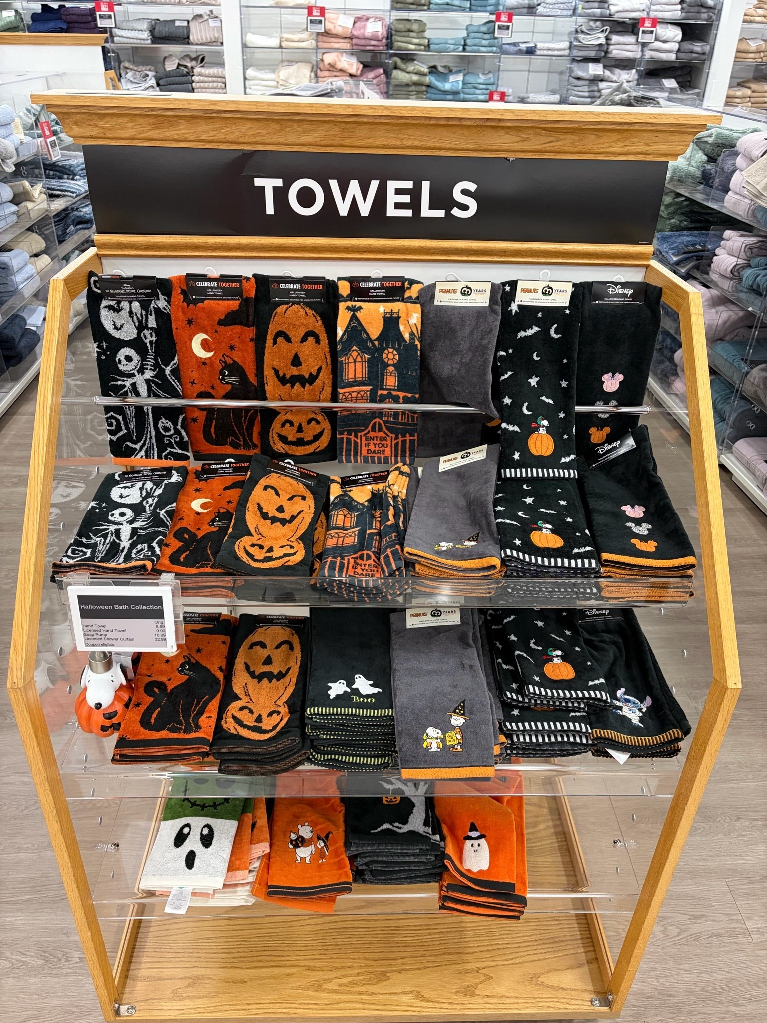 Spooky Halloween towels from Kohls with Jack Skellington, Winnie the Pooh, Stitch, Mickey & Minnie, Snoopy, and more!

#LTKSeasonal #LTKHome