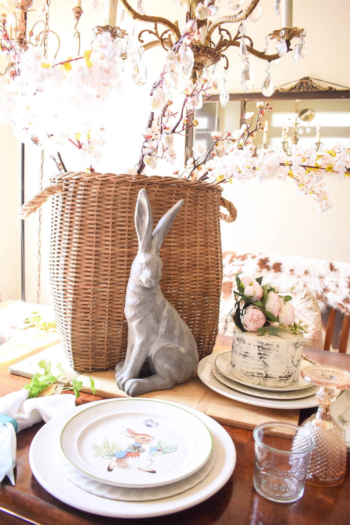 A Simple Easter Tablescape #LTKeaster #LTKeasterdecor #LTKglassware #LTKvintagedecor 

#LTKfamily #LTKSeasonal #LTKhome