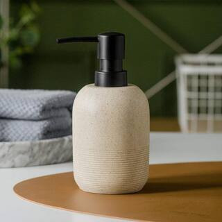 2-Pack 10.6 oz. Beige Hand Soap Dispenser with Pump, Countertop Liquid Soap Dispenser, Bathroom Lotion Dispenser | The Home Depot