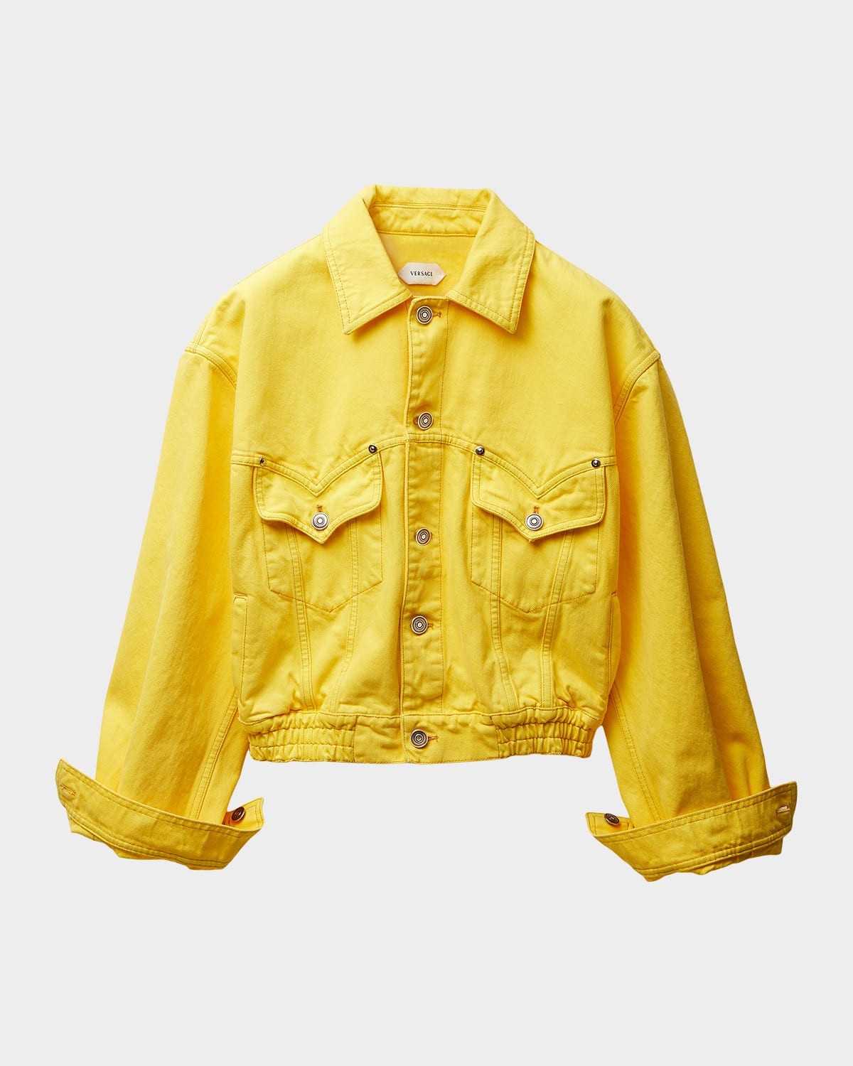 Oversized Blouson Denim Jacket | Neiman Marcus