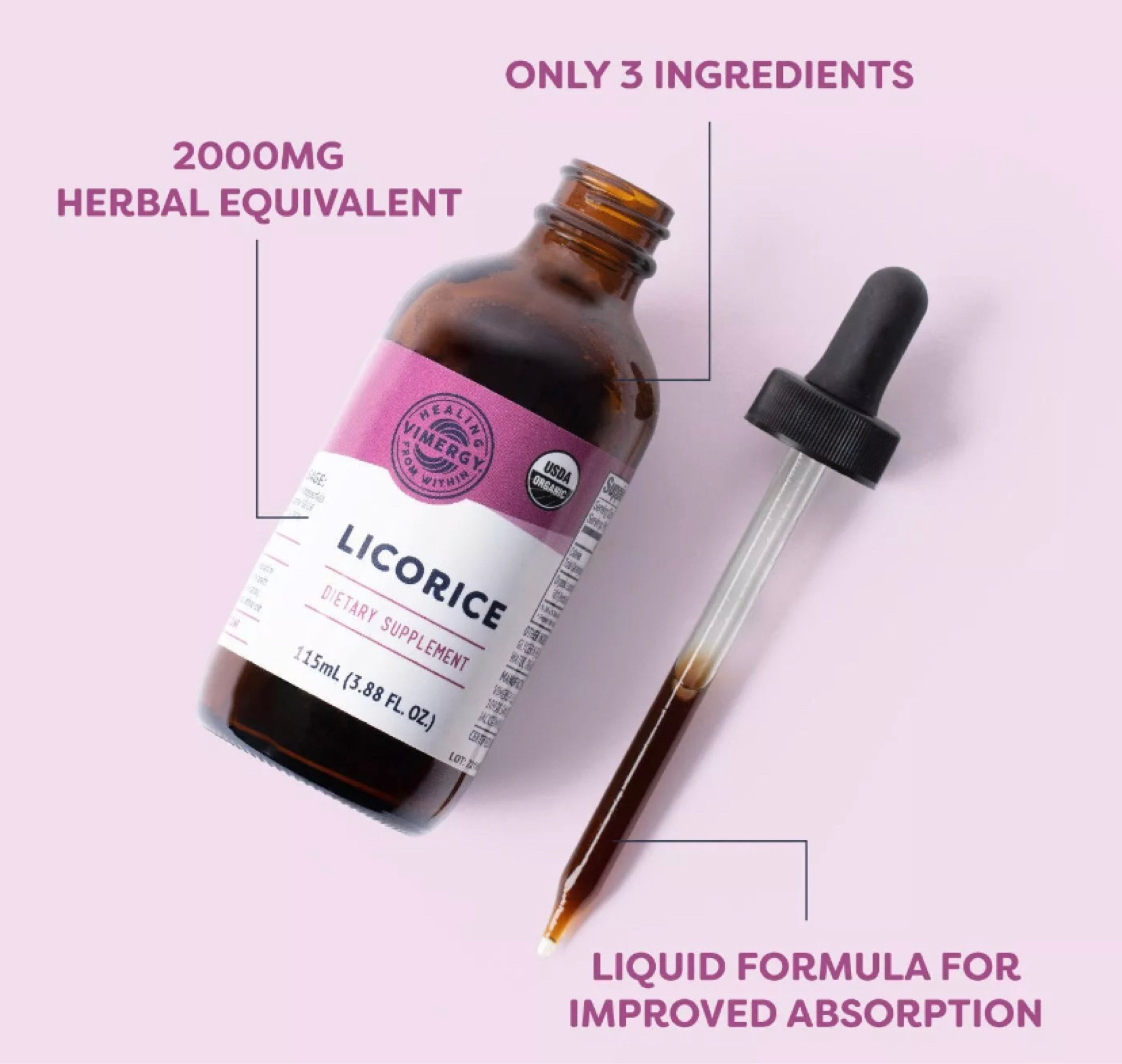 Vimergy USDA Organic Licorice Root Extract, 57 Servings – Alcohol Free Licorice Root Drops – Supports Digestive System & Respiratory Health - Gluten-Free, Non-GMO, Vegan & Paleo Friendly (115 ml) medical medium #weightloss #immunesystem #health #supplements #skin #beauty 

#LTKfitness #LTKActive #LTKbeauty