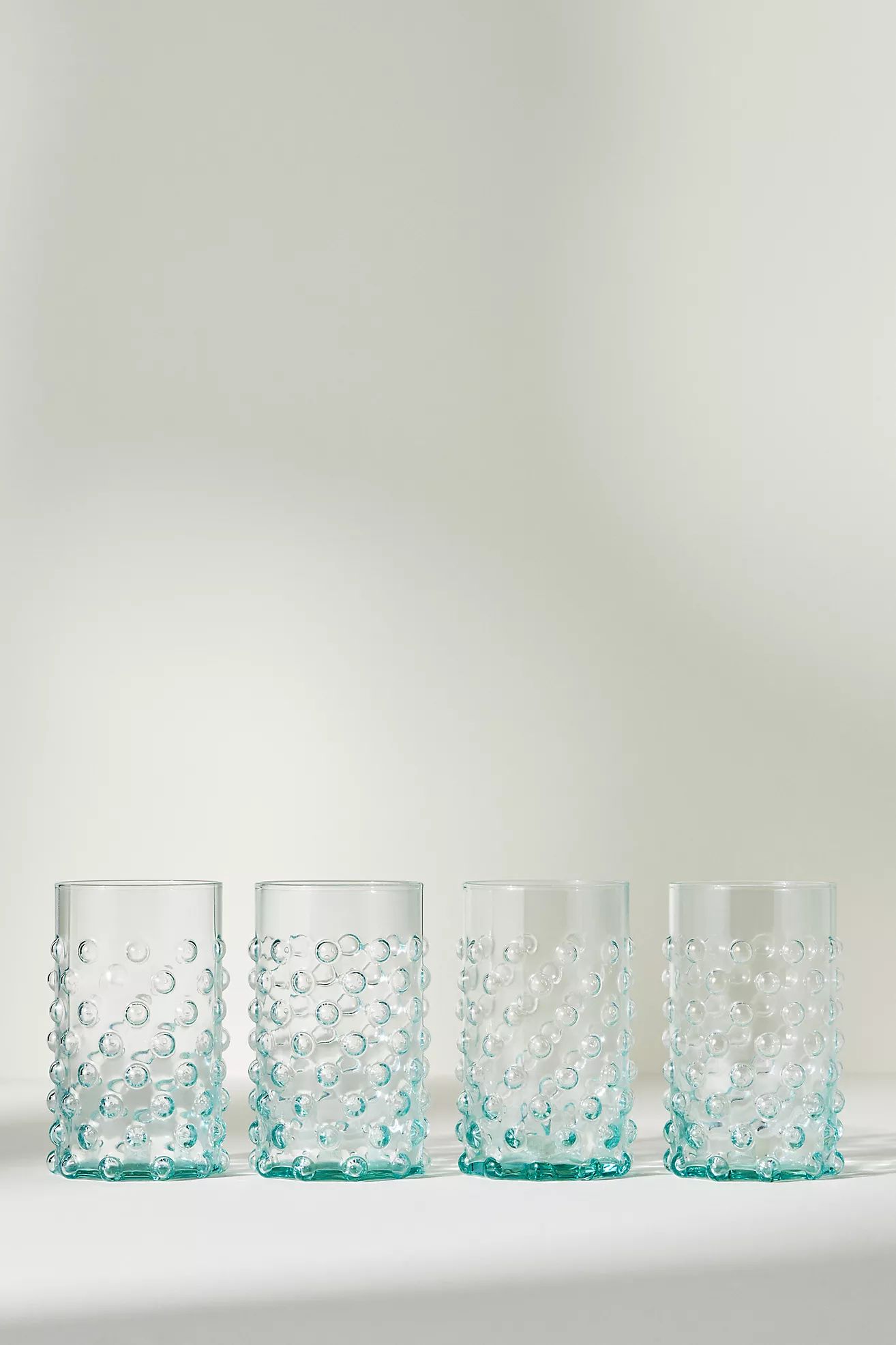 Eva Hobnail Juice Glasses, Set of 4 | Anthropologie (US)