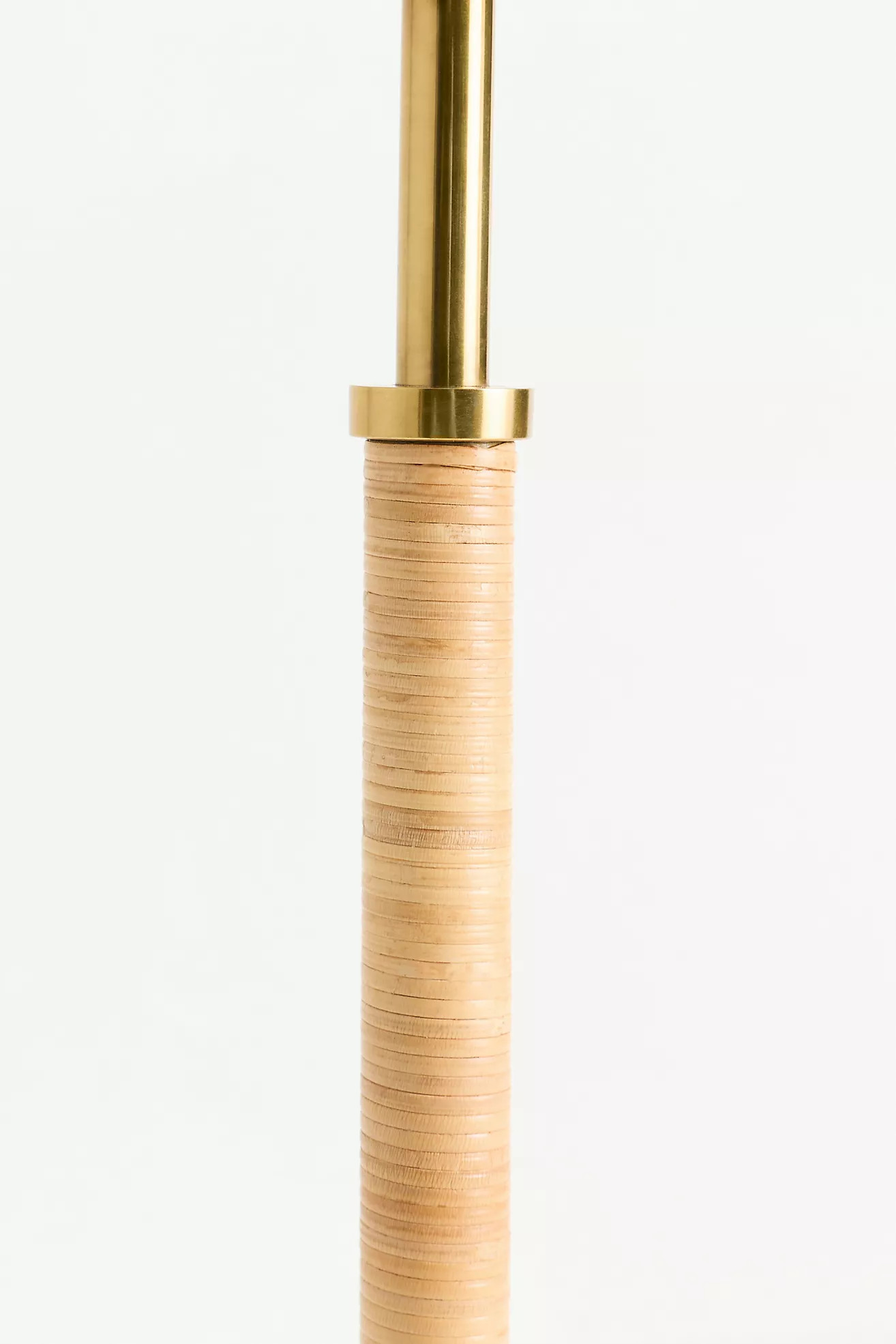Wrapped Rattan Brass Buffet Table Lamp Base | Anthropologie (US)