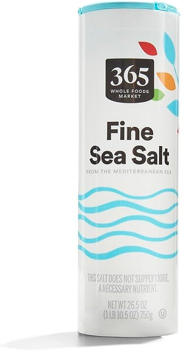 365 by Whole Foods Market, Sea Salt Fine, 26.5 oz | Amazon (US)