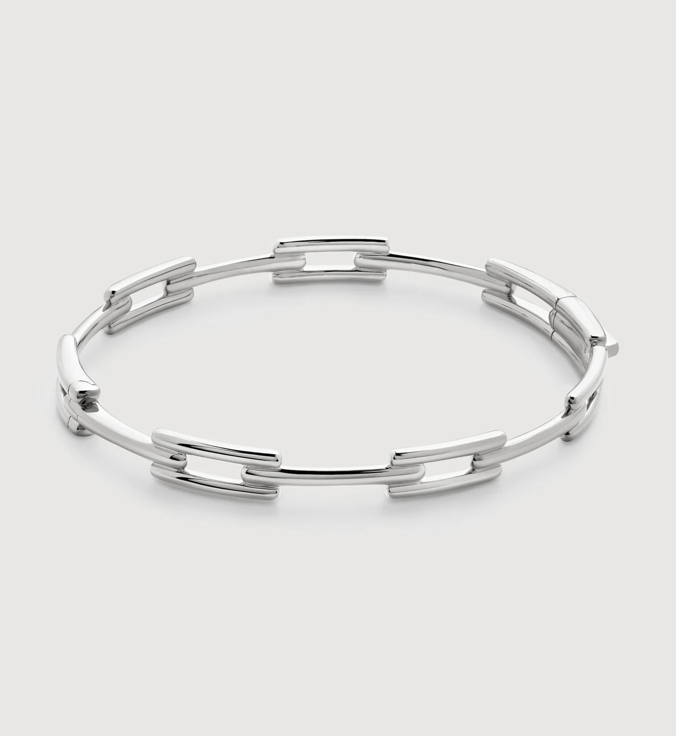 Signature Link Slim Bangle | Monica Vinader (Global)