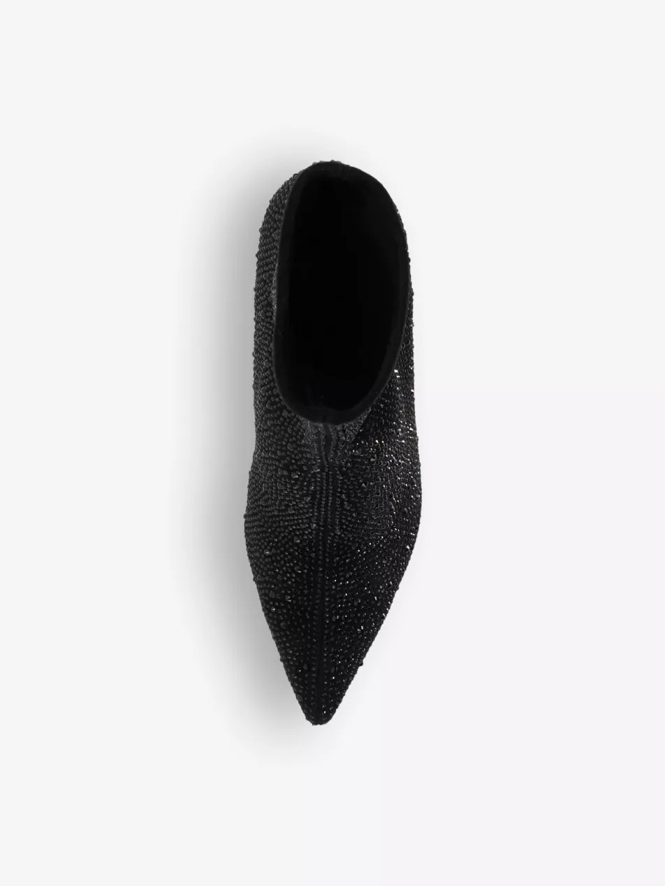 Onslowe diamante-embellished stretch-woven ankle boots | Selfridges