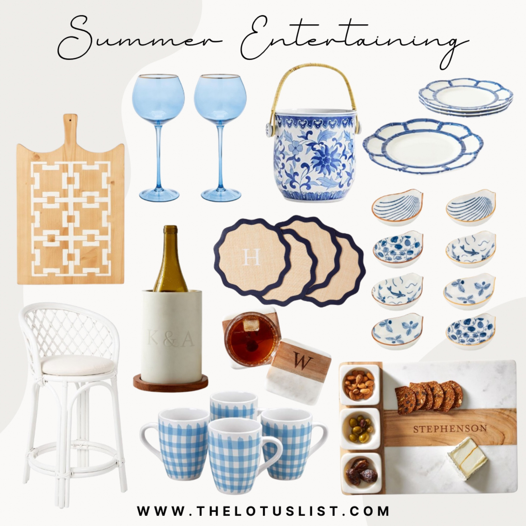 Summer Entertaining

Ltkfindsunder100 / ltkfindsunder50 / summer entertaining / LTKSeasonal / home decor / summer home decor / summer home / kitchen 2 kitchenware / coastal decor / coastal grandmother / coastal granddaughter / serving / charcuterie board / cutting board / coasters / stone coasters / mug set / mugs / wicker chair / mark & graham / Amazon / Amazon finds / party supplies / sale / sale alert 

#LTKStyleTip #LTKSaleAlert #LTKHome