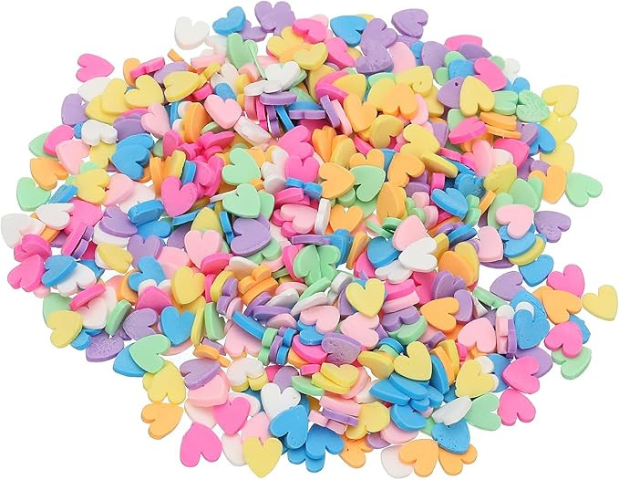 PATIKIL 50g Fake Sprinkles, Faux Sprinkles Clay Sprinkles Heart Shape for Nail Art DIY Crafts Cak... | Amazon (US)
