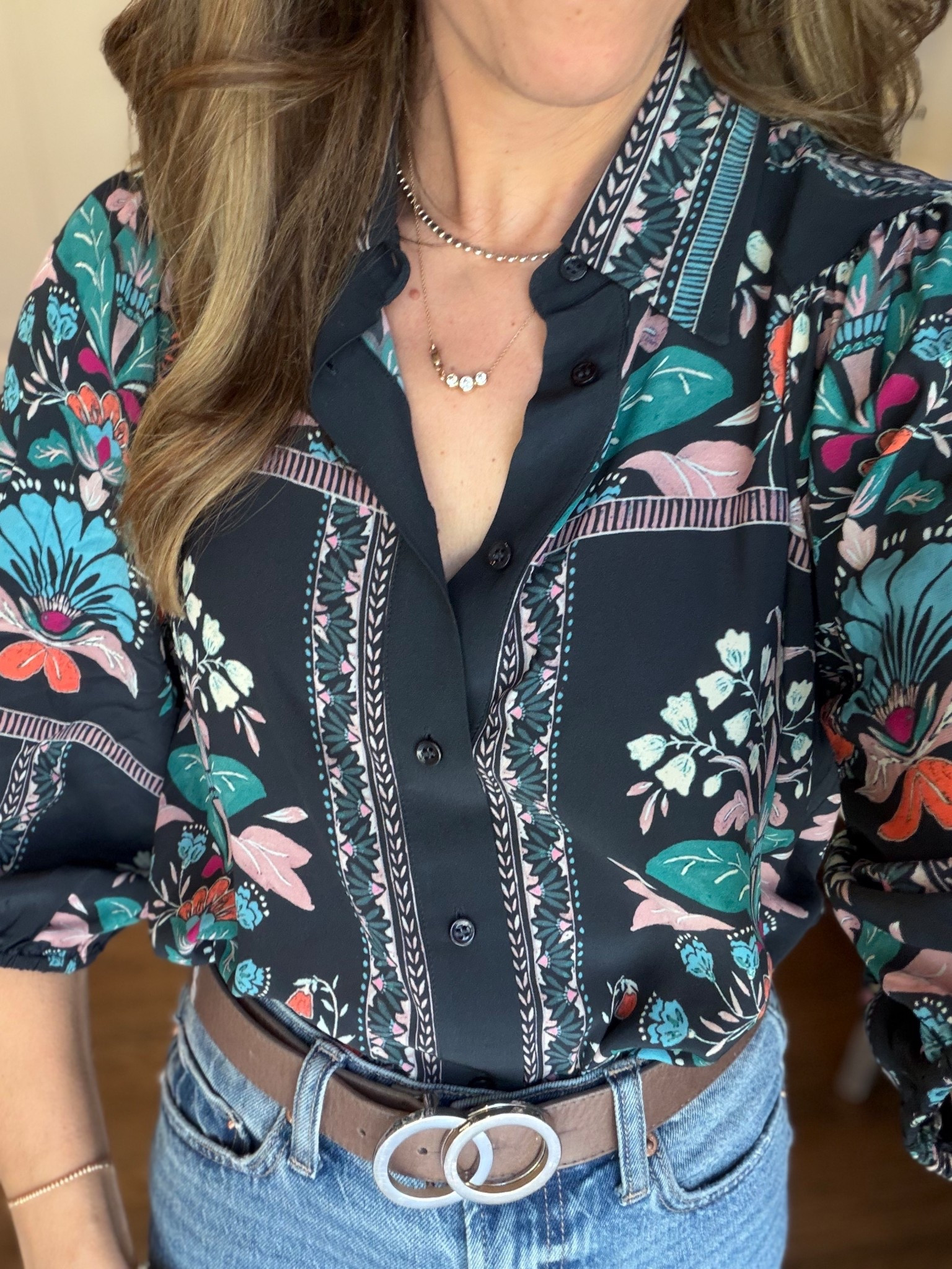 Perfect lightweight blouse for springtime. Soft navy blue floral print 

#LTKSeasonal