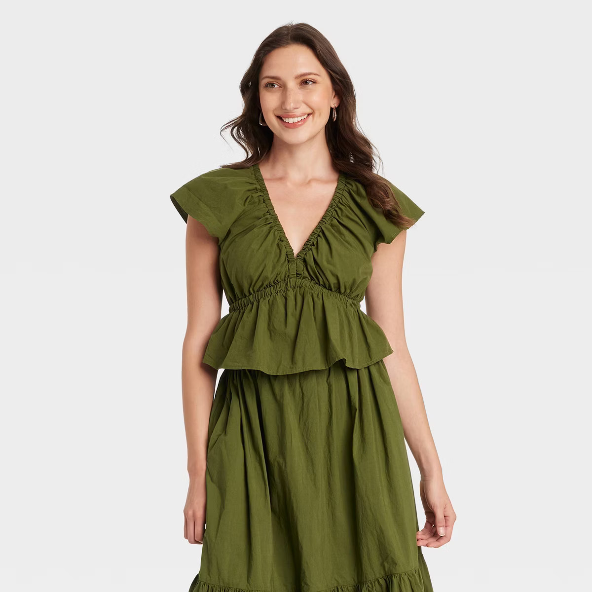 Women's Flutter Short Sleeve Blouse - Universal Thread™ | Target