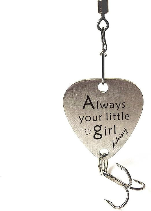 DJwindy Father of The Bride Wedding Gift Stainless Steel Fishing Lure with Sweet Words Always You... | Amazon (US)