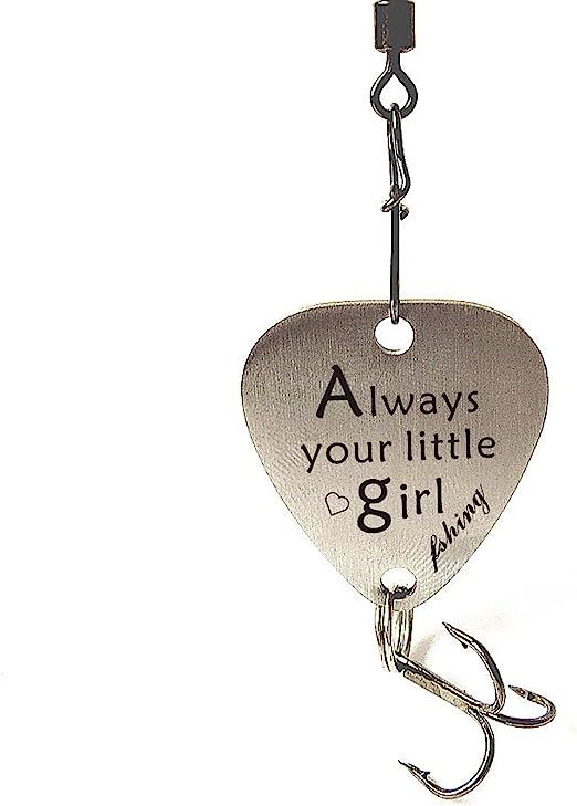 DJwindy Father of The Bride Wedding Gift Stainless Steel Fishing Lure with Sweet Words Always You... | Amazon (US)