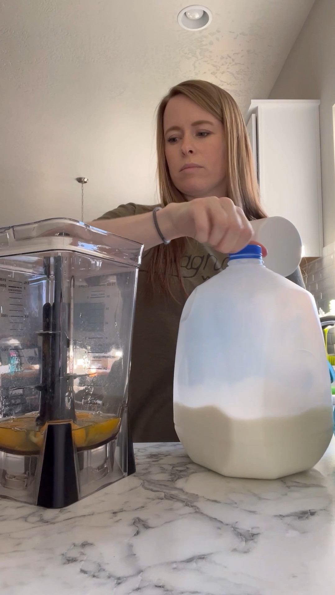 Most delicious puff pancake recipe. And all the kitchen tools I used to make it. My favorite blender I have used daily for 4 years. The best non stick pan…and it’s pretty. And the meat chopper that is a game changer. And my deep dish 9x13 with lid  

4 eggs, 1 cup milk, 1 cup flour, blend. Heat oven to 425, put one stick of butter in 9x13 while oven is preheating to melt it. Once melted, pour in batter. Bake for 22 minutes. Top with powdered sugar and drizzle with lemon juice. 

#LTKfamily #LTKhome #LTKVideo