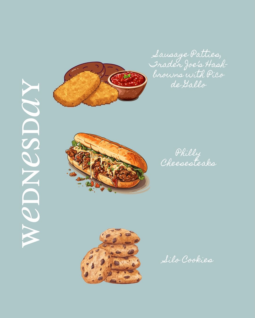 By Wednesday, I’ll stop pretending life will ever slow down and start savoring what’s right in front of me — sausage patties, crispy Trader Joe’s hashbrowns, and a spoonful of pico that will wake everything up. Later, I’ll pile steak and onions onto toasted rolls and call it dinner, because Philly cheesesteaks will always beat perfection.

What’s on your menu?
Gracefully yours,
🫶🏻 Jeanie Jo

#LTKHome