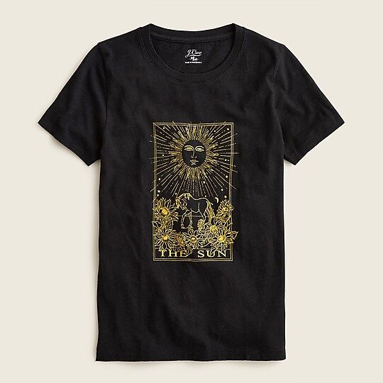 Vintage cotton sun tarot card T-shirt | J.Crew US