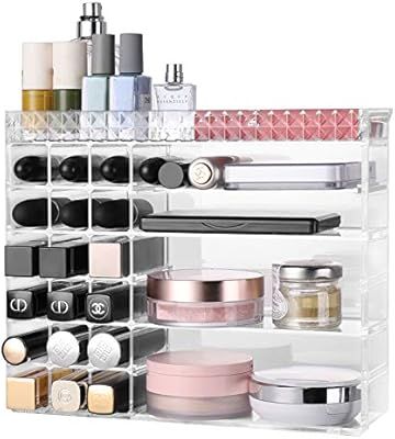 alvorog Cosmetic Storage Organizer Acrylic Makeup Organizer with 3 Adjustable Layers Vanity jewel... | Amazon (CA)