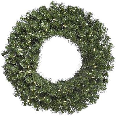 Vickerman 48" Douglas Fir Wreath with 200 Warm White LED Lights | Amazon (US)