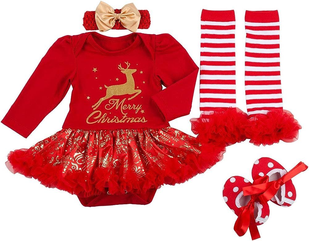 Baby Girls Christmas Outfits Clothes | Amazon (US)