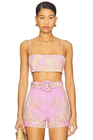 Shorts With Buckle Belt in Lilac | Revolve Clothing (Global)