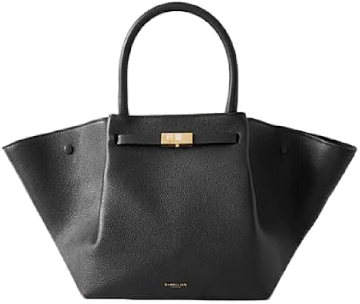 Wings bag, genuine leather, European and American dumpling bag, hand-held large capacity tote bag... | Amazon (US)