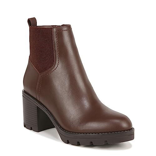 Naturalizer Womens Verney Weatherproof Lug Sole Boot Chocolate Leather Brown 11 W | Amazon (US)