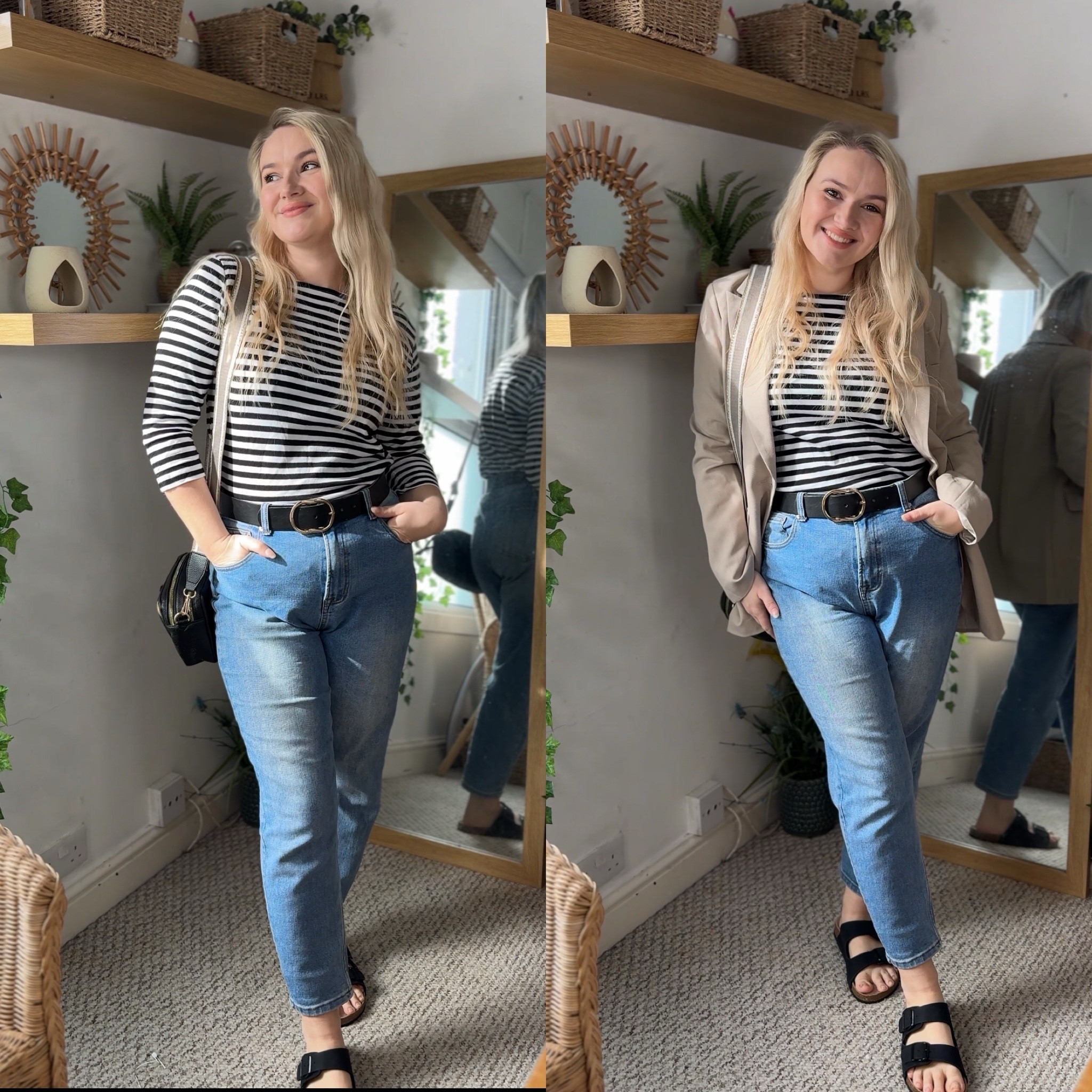 Elevated mum style! 

Comfy, stretchy, functional, and still stylish!

Mom jeans, midsize style, midsize outfit, Breton stripe, stripe top, mum style, mum outfit, mum bod, size 14 outfit, uk size 14, blazer, Birkenstock, spring style, spring outfit, casual outfit 

#LTKSeasonal #LTKmidsize #LTKfindsunder50