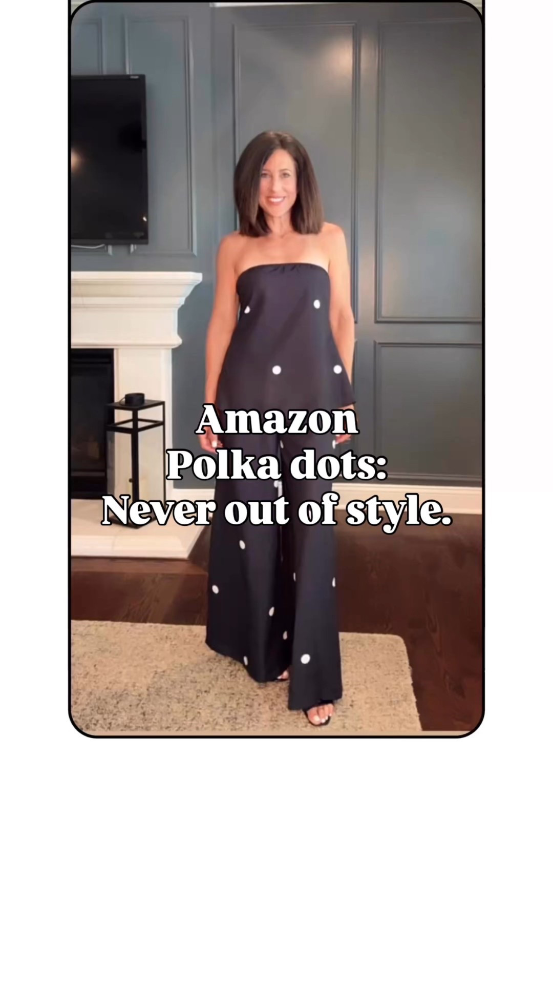 I’m fully in my polkadot era. 🖤⚪️  I am obsessed with these dresses. There is something about this print that is classic, playful and perfect for a picnic or dressing in modern style for brunch.  Click on LTK link for polkas!! #dresses #polkadots #brunch #datenight 

#LTKSaleAlert #LTKOver40 #LTKootd