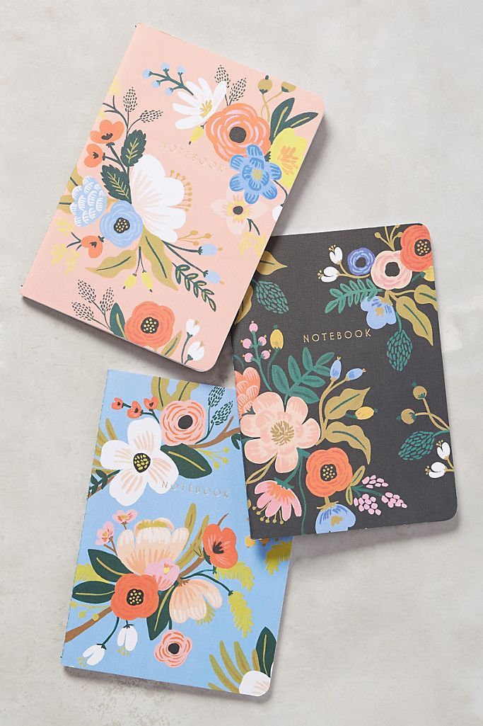 Rifle Paper Co. Penned Posies Journal Trio | Anthropologie (US)