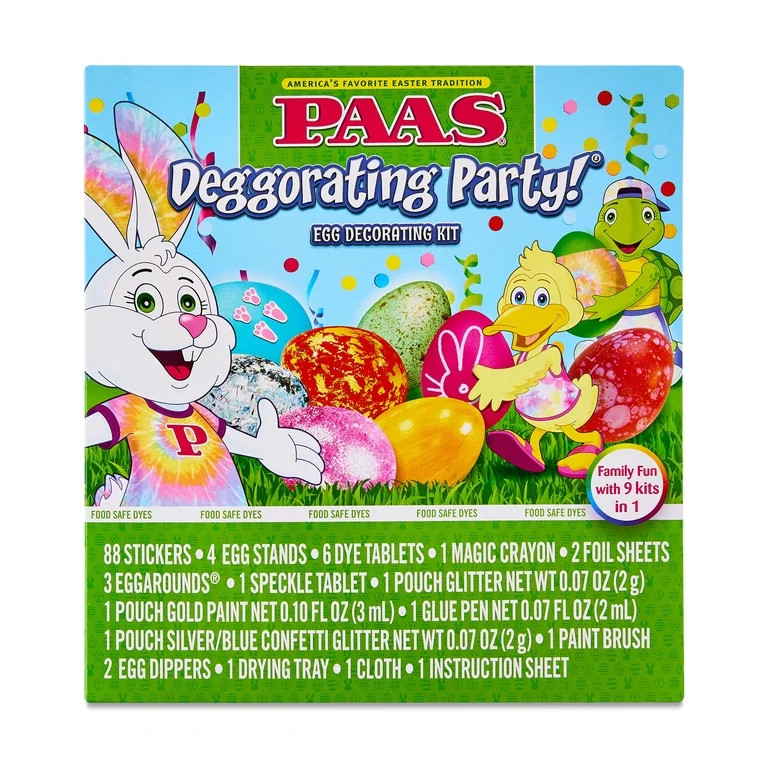 PAAS Deggorating Party Easter Egg Decorating and Dye Kit, 1 each | Walmart (US)