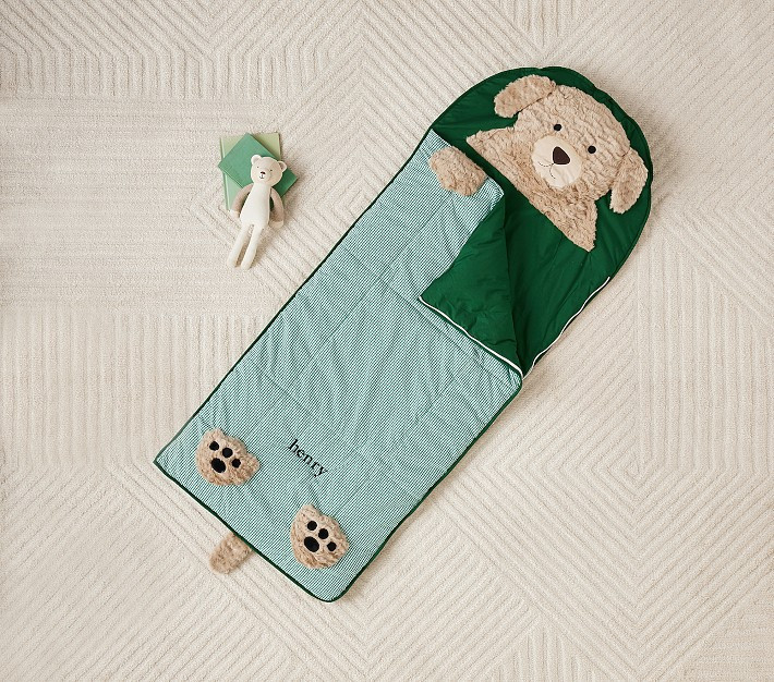 Shaggy Head Puppy Sleeping Bag | Pottery Barn Kids