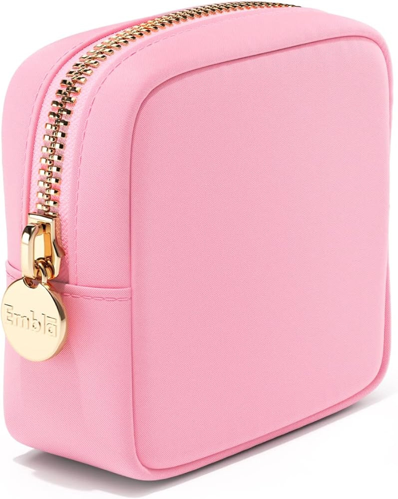 Embla Cosmetic Bag - Makeup Bag Travel Pouch, Toiletry Bags Cute Makeup Organizer, Nylon Zipper P... | Amazon (US)