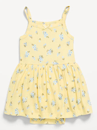 Printed Pointelle-Knit Bodysuit Dress for Baby | Old Navy (CA)