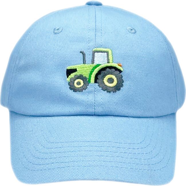 Tractor Baseball Hat, Blue | Maisonette