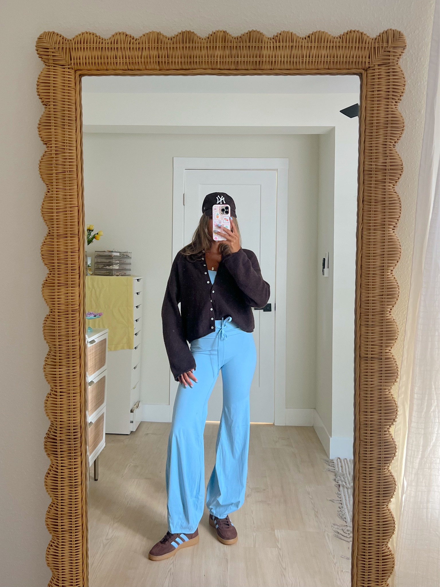 Trendy travel day outfit✈️🤎set is a free people alike from Amazon prime